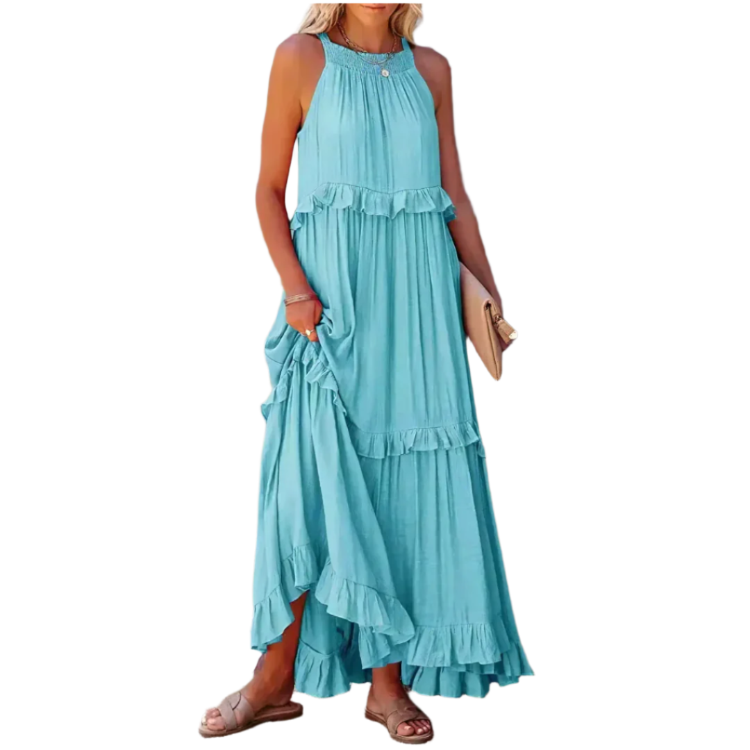 Robe Maxi Élegante pour Femmes – Silhouette A-ligne Flatteuse