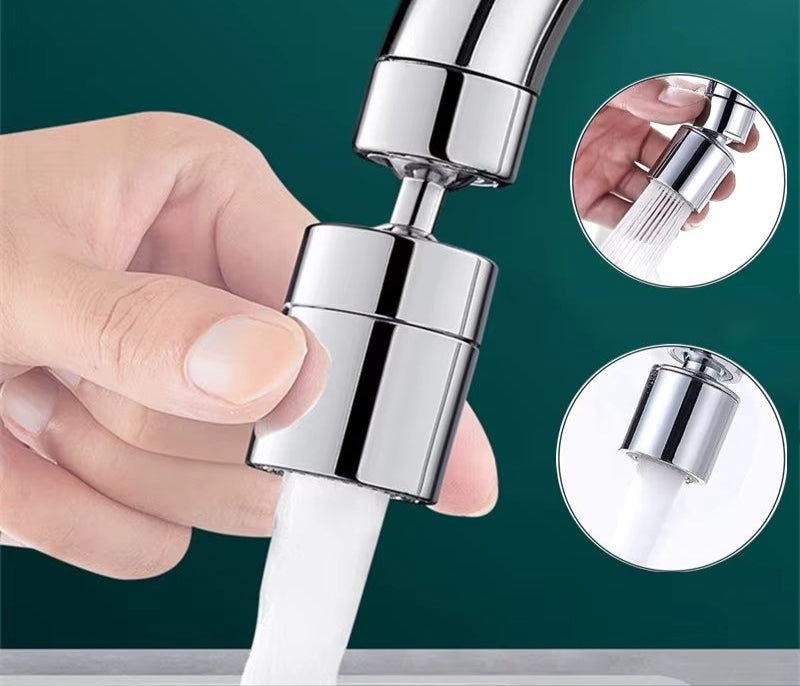 SprayMaster - Tête de robinet réglable à 360° avec deux modes de pulvérisation