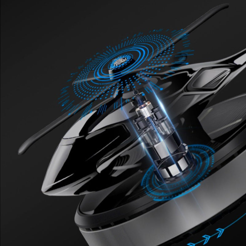 AeroBreeze - Désodorisant d'air de voiture hélicoptère à énergie solaire