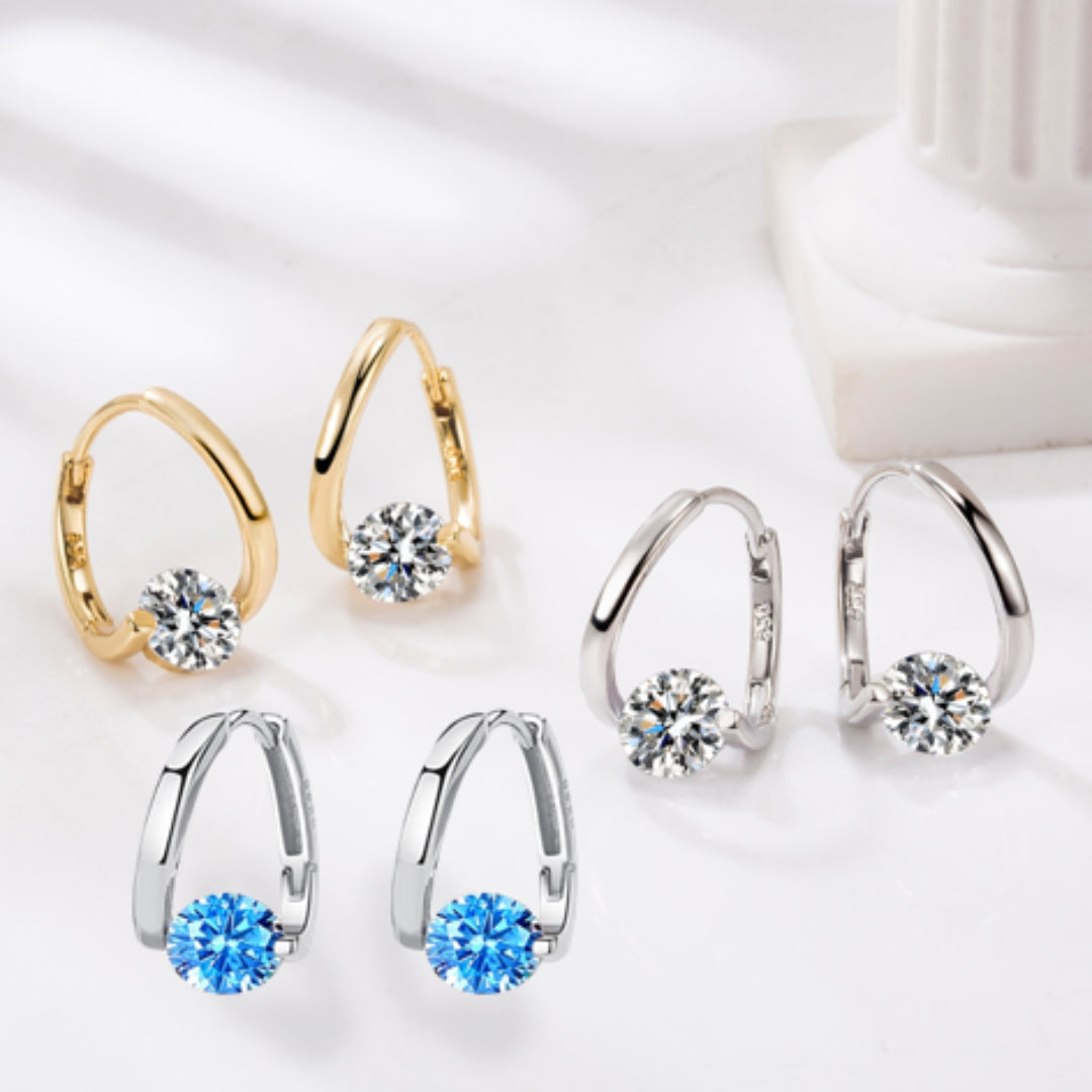 Boucles d'oreilles thérapeutiques en germanium magnétiques Liora Moderne – Style et Bien-être en Un Seul