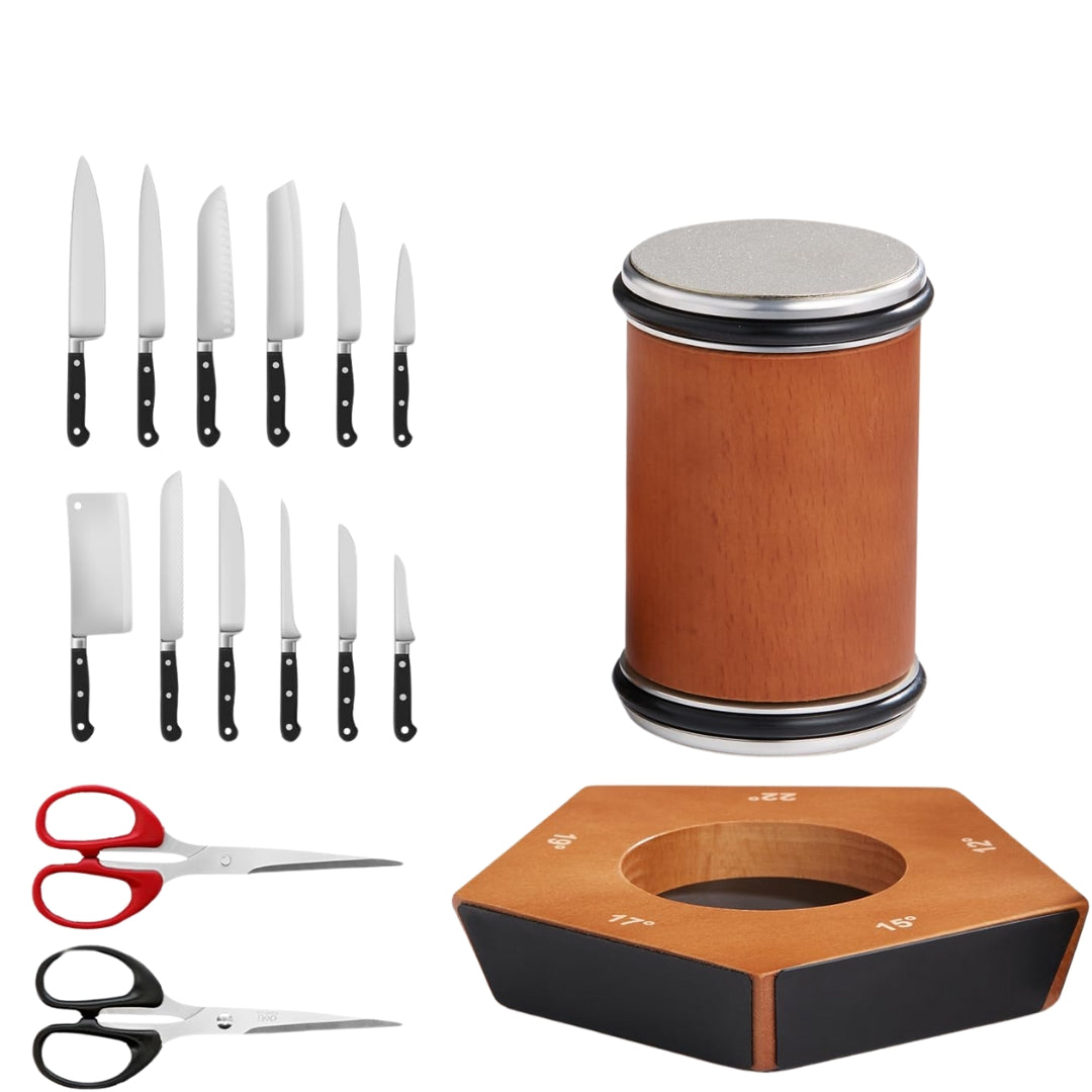 SharpEase Kit de Meuleuse Professionnelle de Cutter à Rouleaux – Lames Parfaites et Affûtées À Chaque Fois