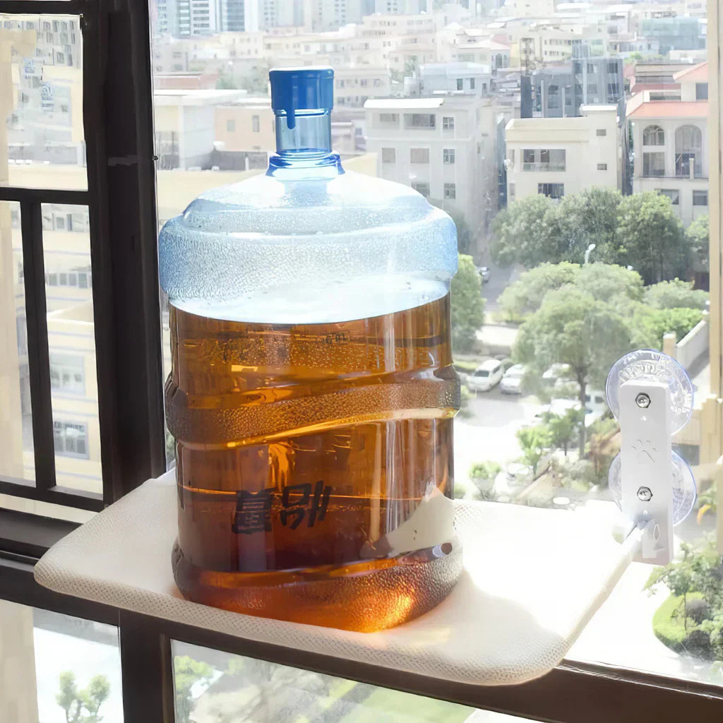 Hamac à fenêtre pliable pour chat avec housse amovible et support solide