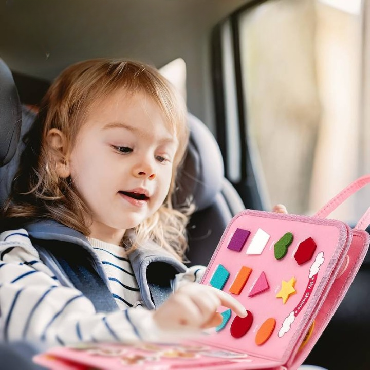 Livre d'activités Montessori engageant pour les tout-petits – Exercez la motricité fine avec des lacets, des boutons-pression et des clips