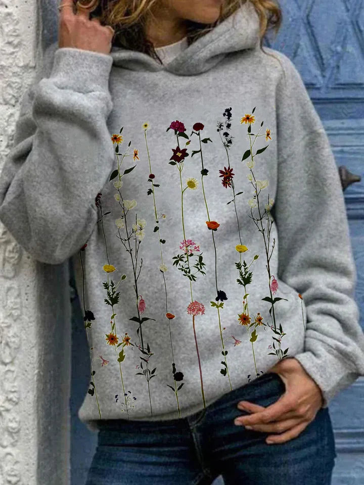 Veste à capuche élégante Leni avec détails floraux