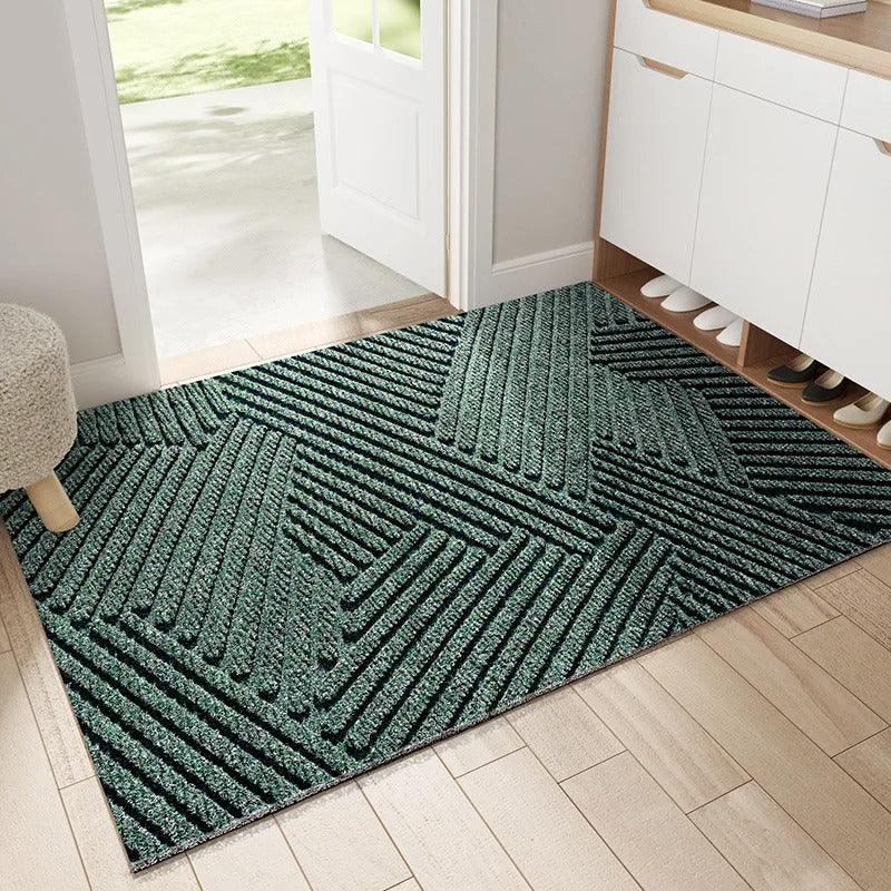 GeoGuard - Tapis de porte géométrique durable et moderne