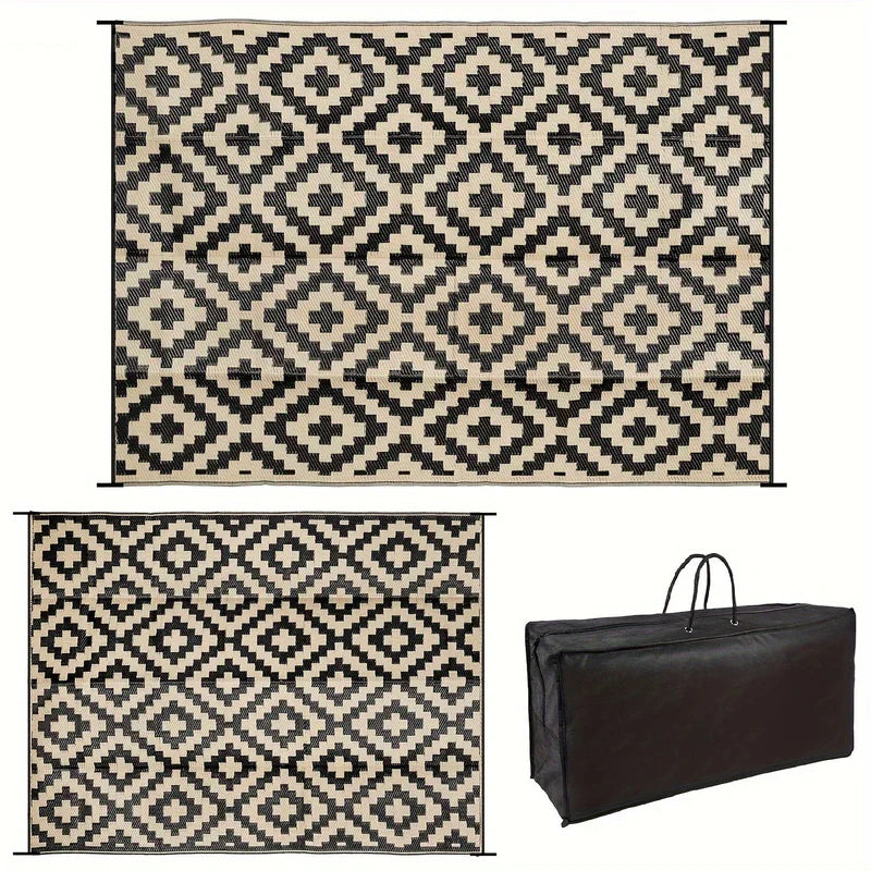 Tapis d'extérieur bohème et élégant