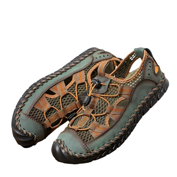 AntonTrek - Sandales robustes avec détails en mesh et coutures