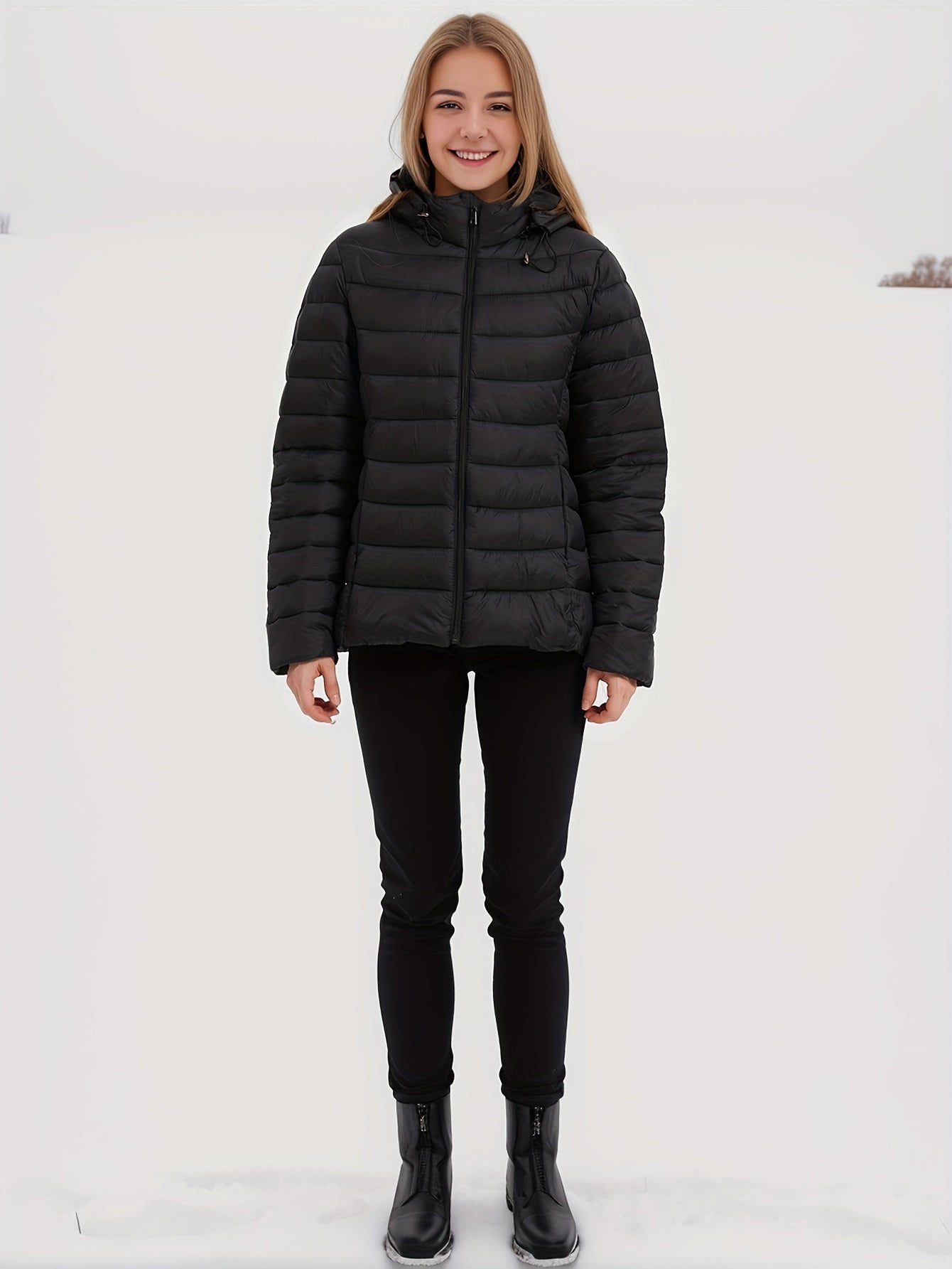 Emilie - Veste chaude avec capuche et fermeture éclair
