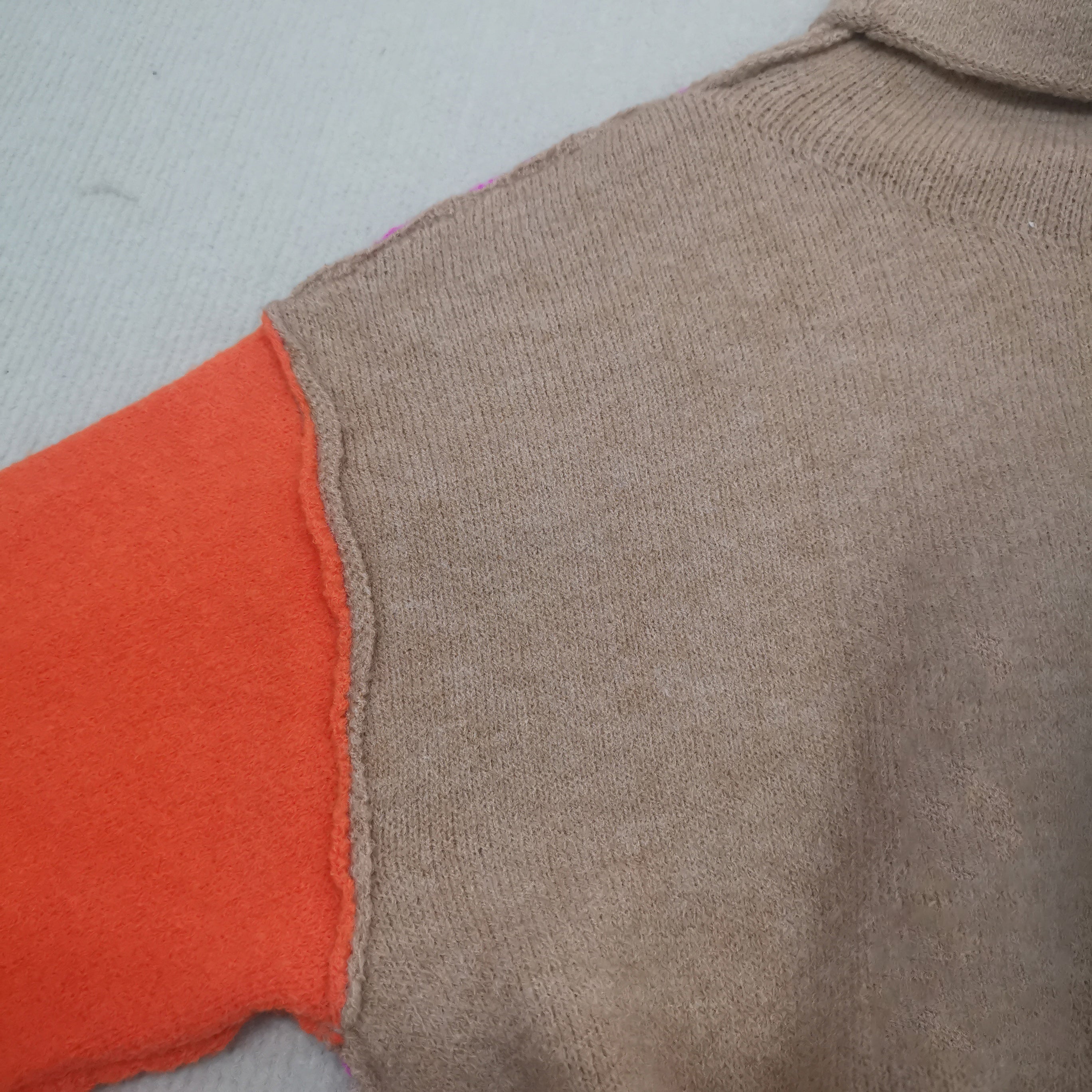 Tendance d'Automne® - Pull en tricot avec bloc de couleur