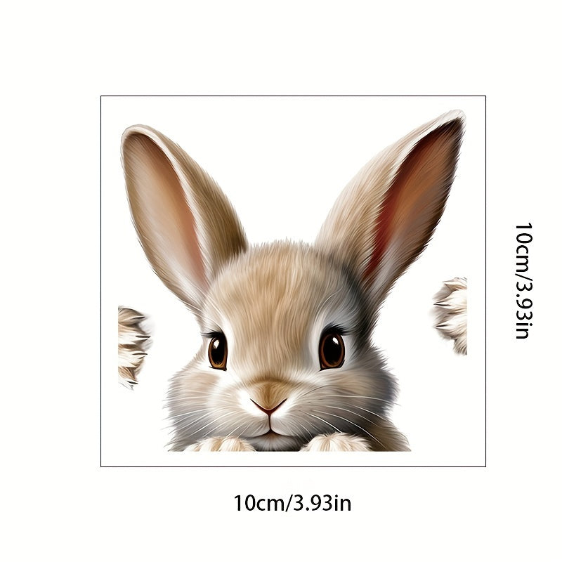 Autocollants muraux de jolis lapins