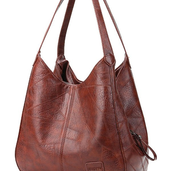 LuxeSlouch – Sac à épaule slouchy en cuir vegan