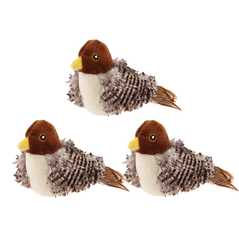 Jouet pour chat - Oiseau qui piaule en simulation