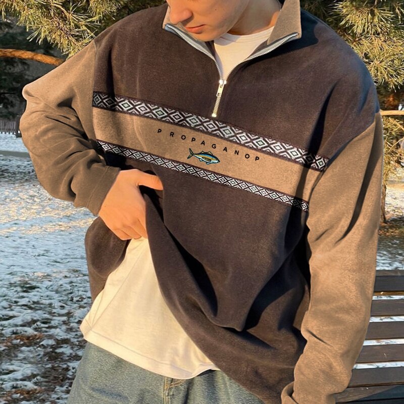 Pull demi-zip Oliver – Style et confort réunis