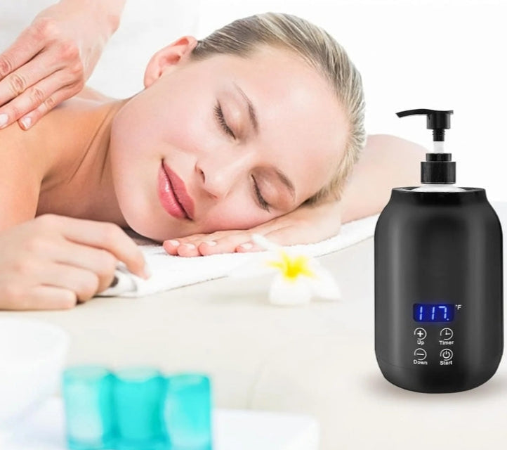 ThermaTouch - Chauffe-huile de massage électrique portable avec contrôle tactique