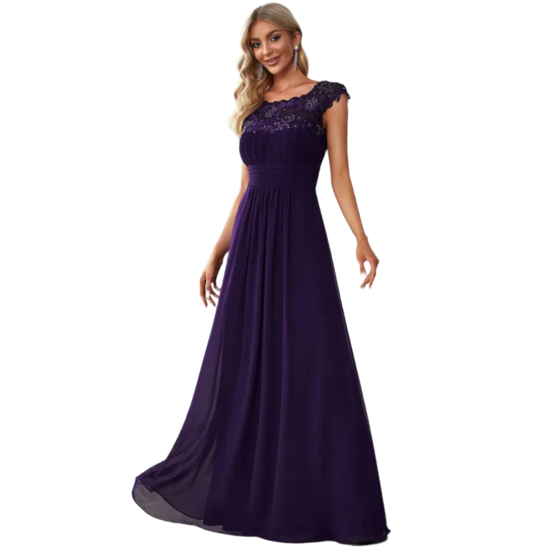 Robe Maxi Élégante avec Manches Plissées – Style Intemporel pour Femmes