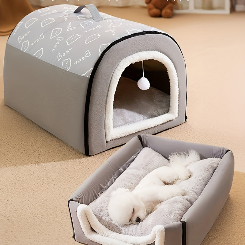 Chambre pour chien chaude et confortable