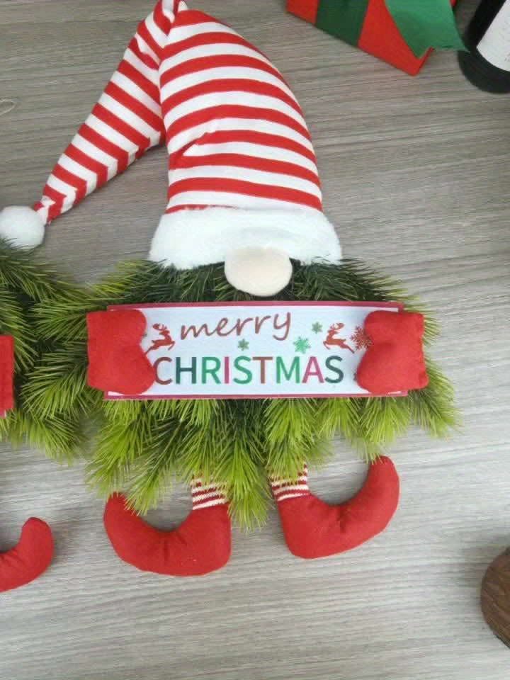 Couronne de porte de Noël Art Déco