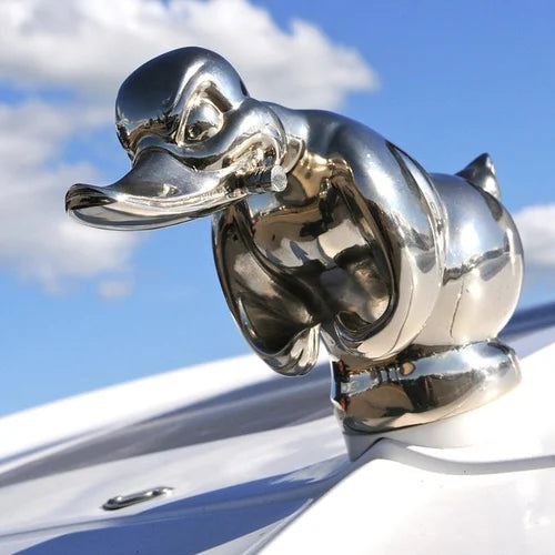CarMascot - Décoration en chrome élégante pour canard