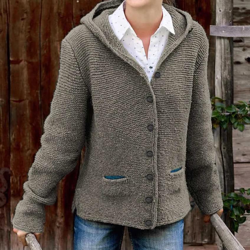 Veste à boutons en tricot Hættestrikket Emily