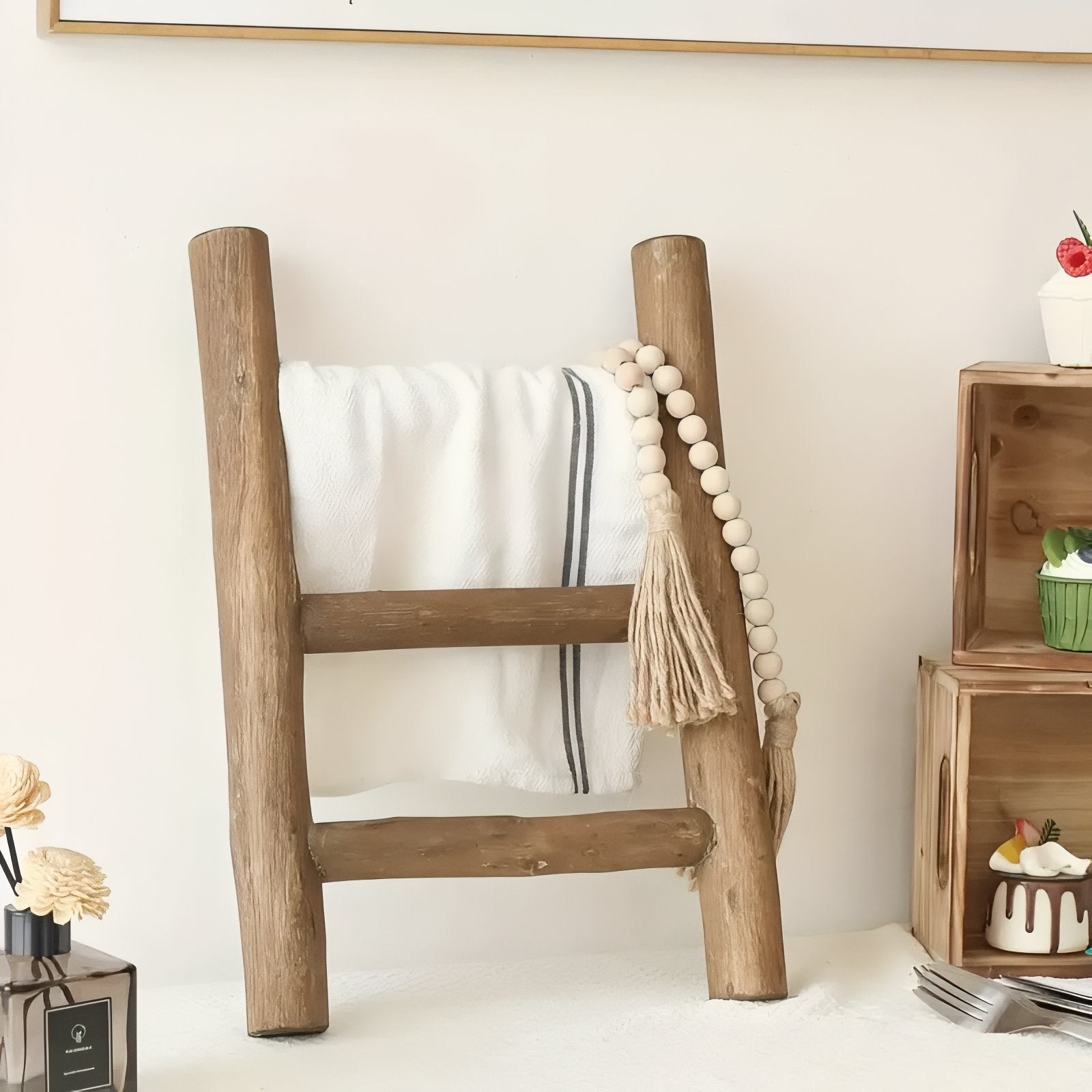 Échelle à serviettes en bois TræLina
