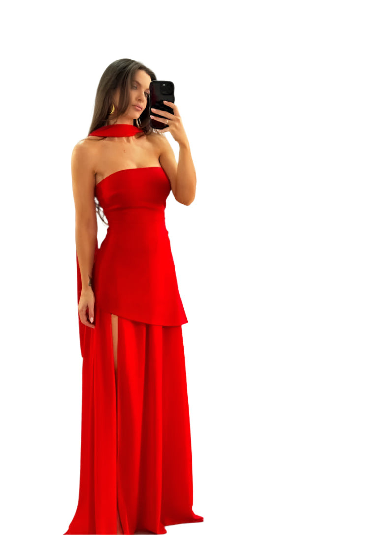 Liezel - Robe bustier à traîne spectaculaire et corsage ajusté