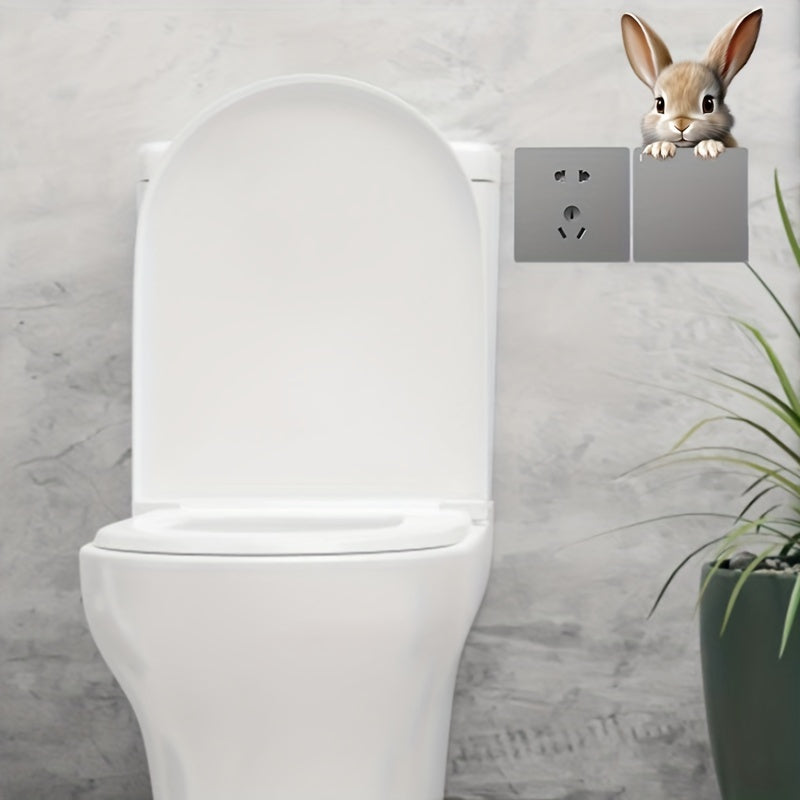 Autocollants muraux de jolis lapins