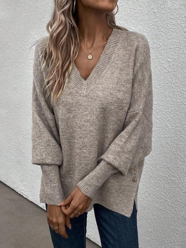 Tendance d'automne® Pullover à manches longues gris