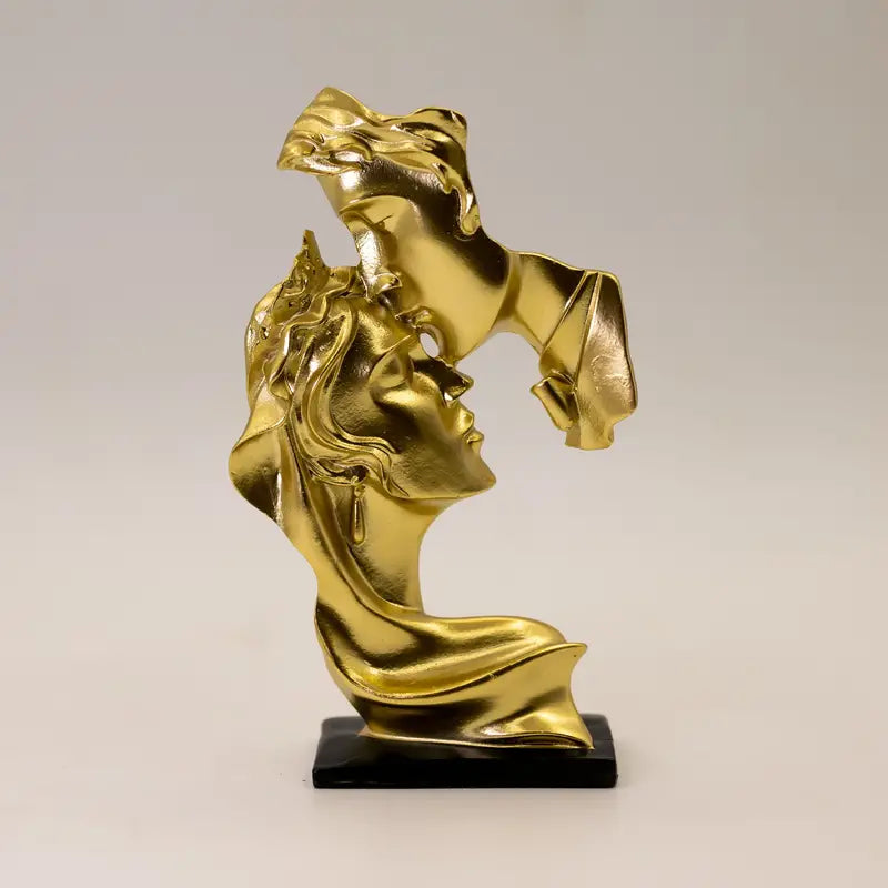 RomanceLuxe Figurine vintage en résine