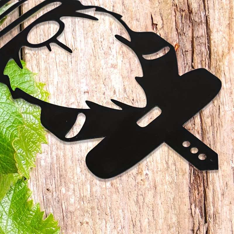 Ensemble de 4 pièces | Décor de Noël en acier festif pour le jardin