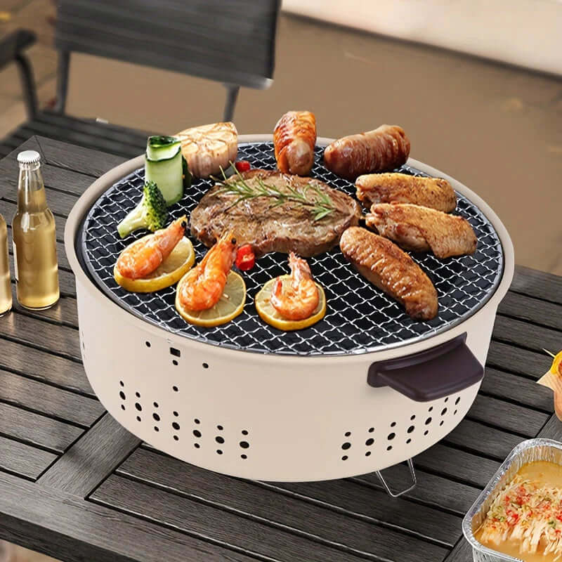 GrillMate - Cuisson au barbecue électrique compact sans fumée