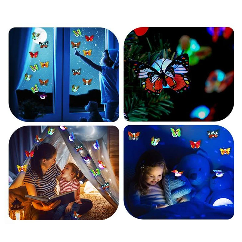 LumiWings - 3D LED papillons colorés veilleuse