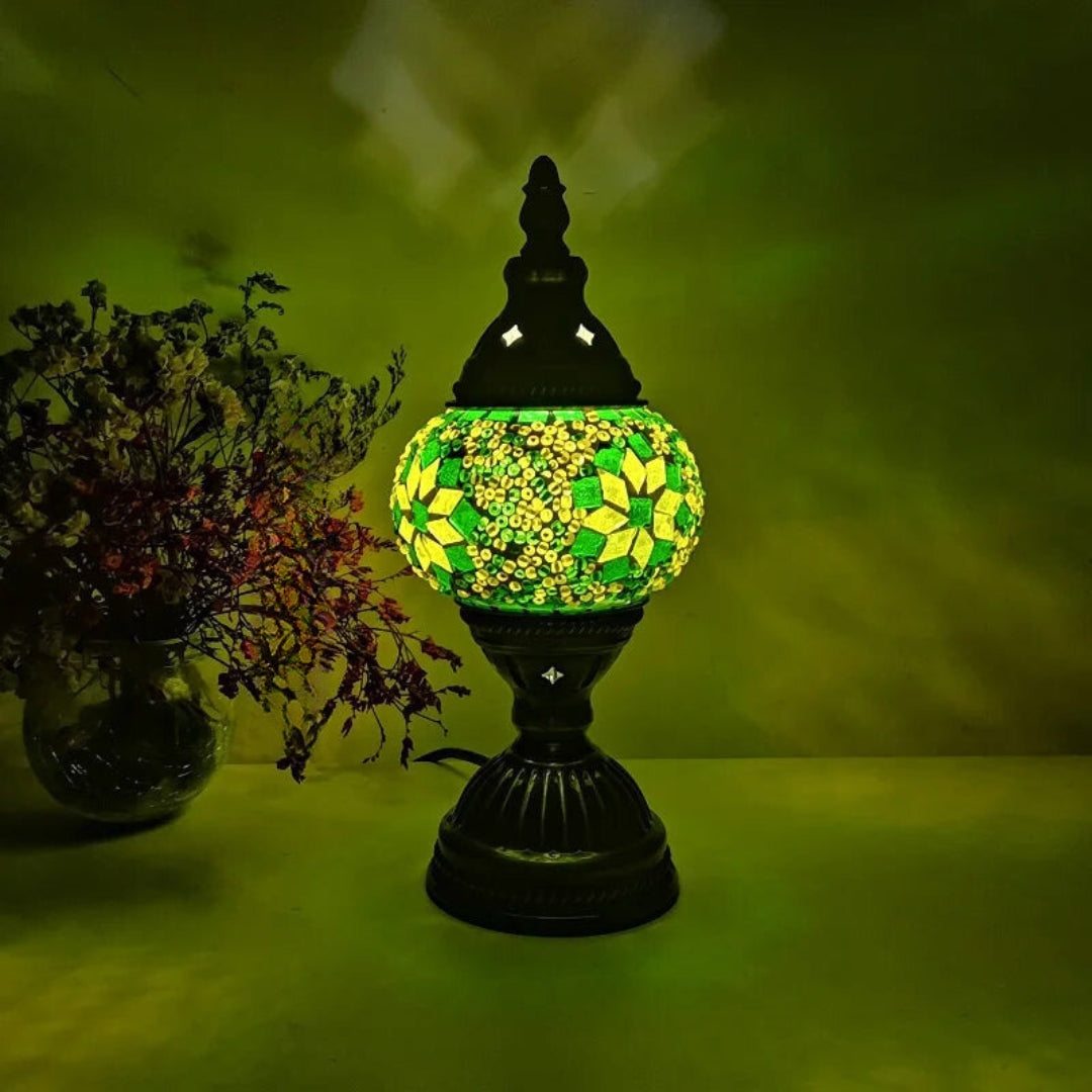 Lampe de table Mosaïque à motifs colorés
