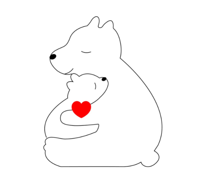 Collection CuddleBears - Coffret cadeau en bois fabriqué à la main