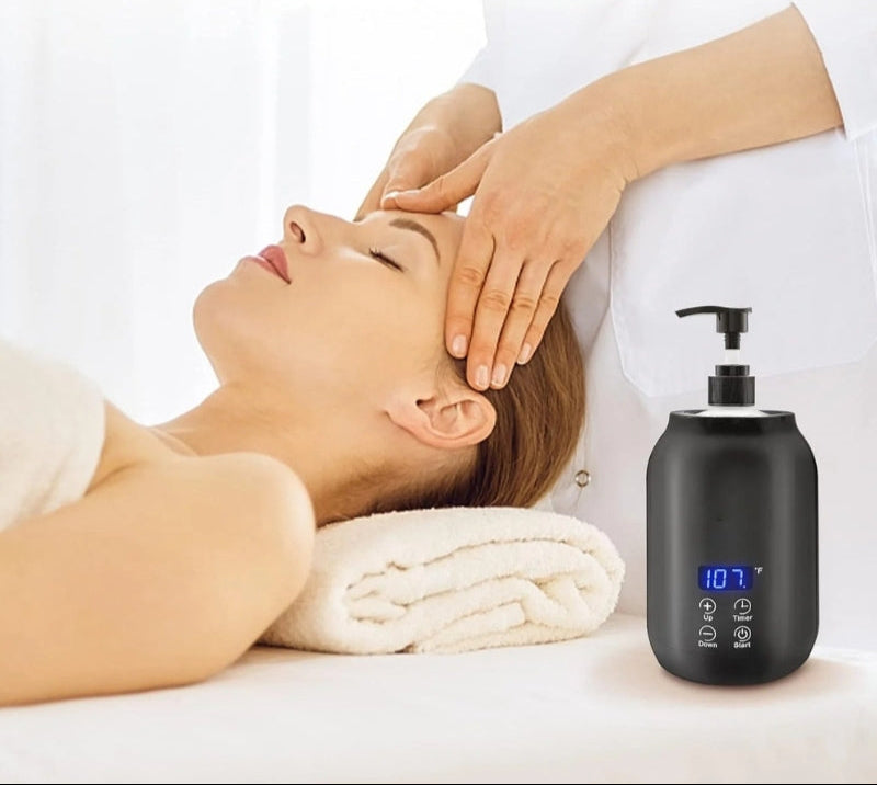 ThermaTouch - Chauffe-huile de massage électrique portable avec contrôle tactique