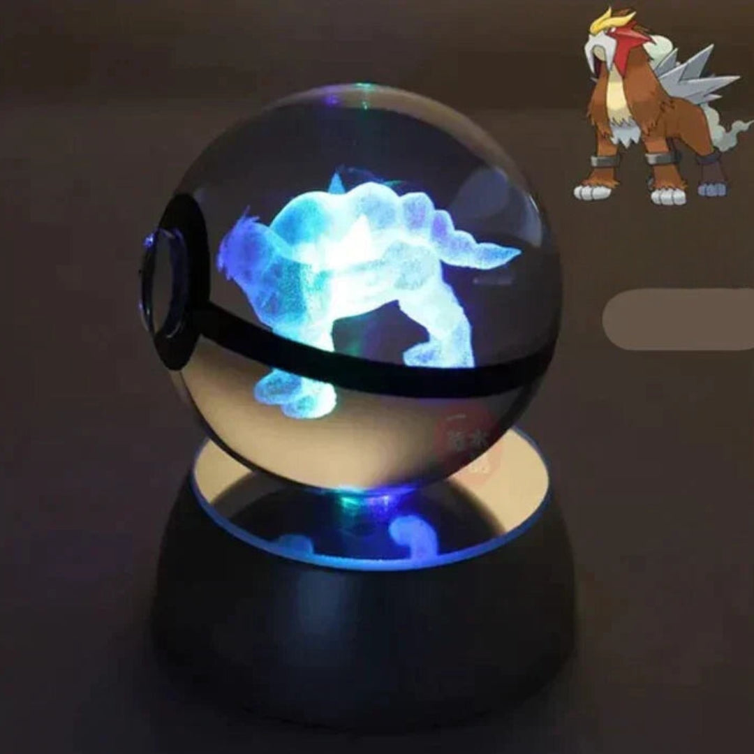 PokéGlow - Lampe LED Ikoniques Figurines Pokémon en Cristal