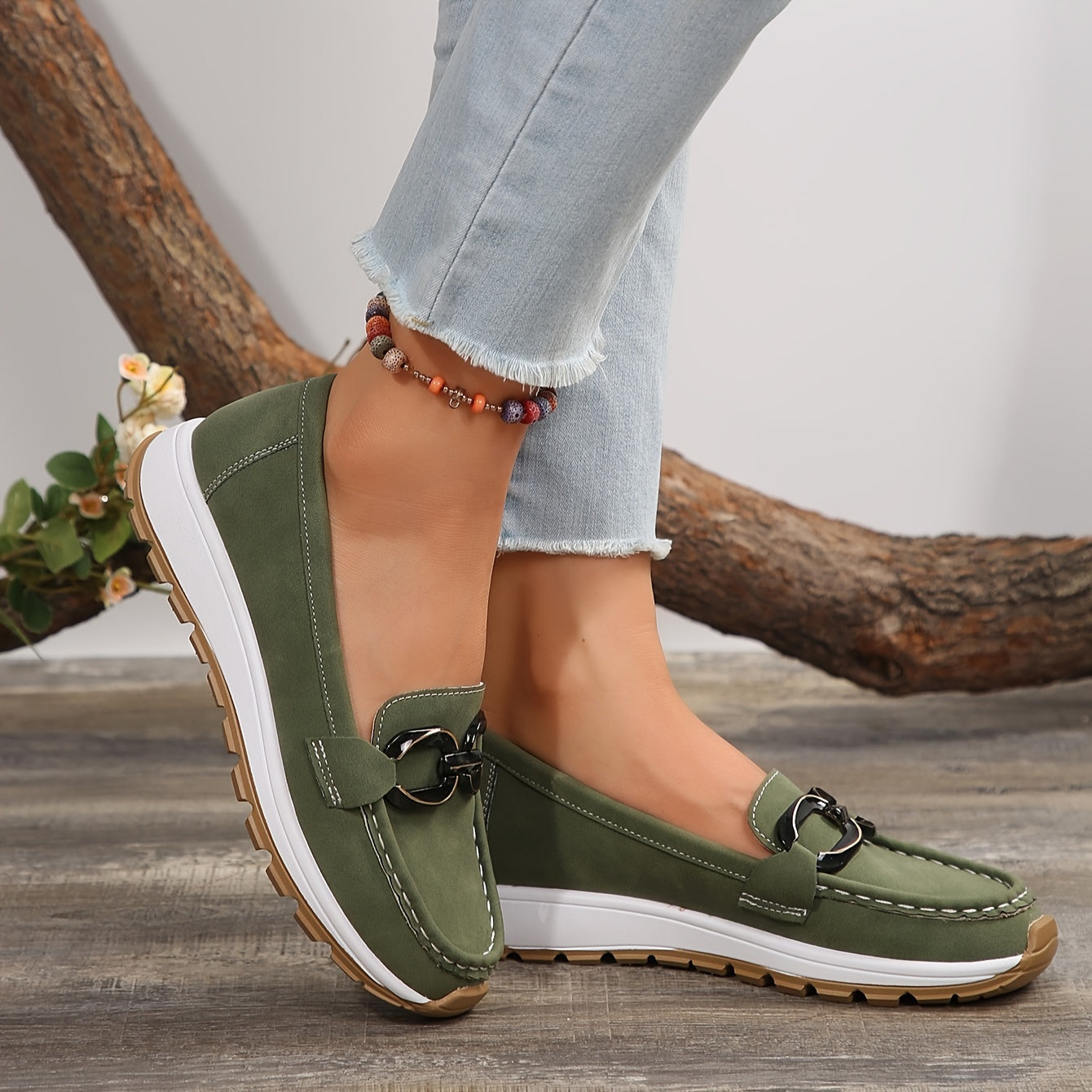 Bettina - Baskets confortables antidérapantes avec boucle