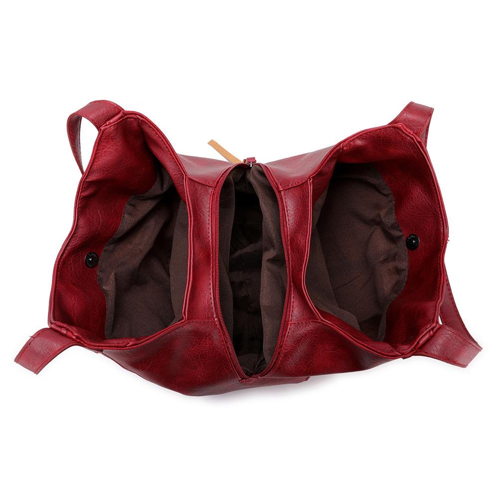 LuxeSlouch – Sac à épaule slouchy en cuir vegan