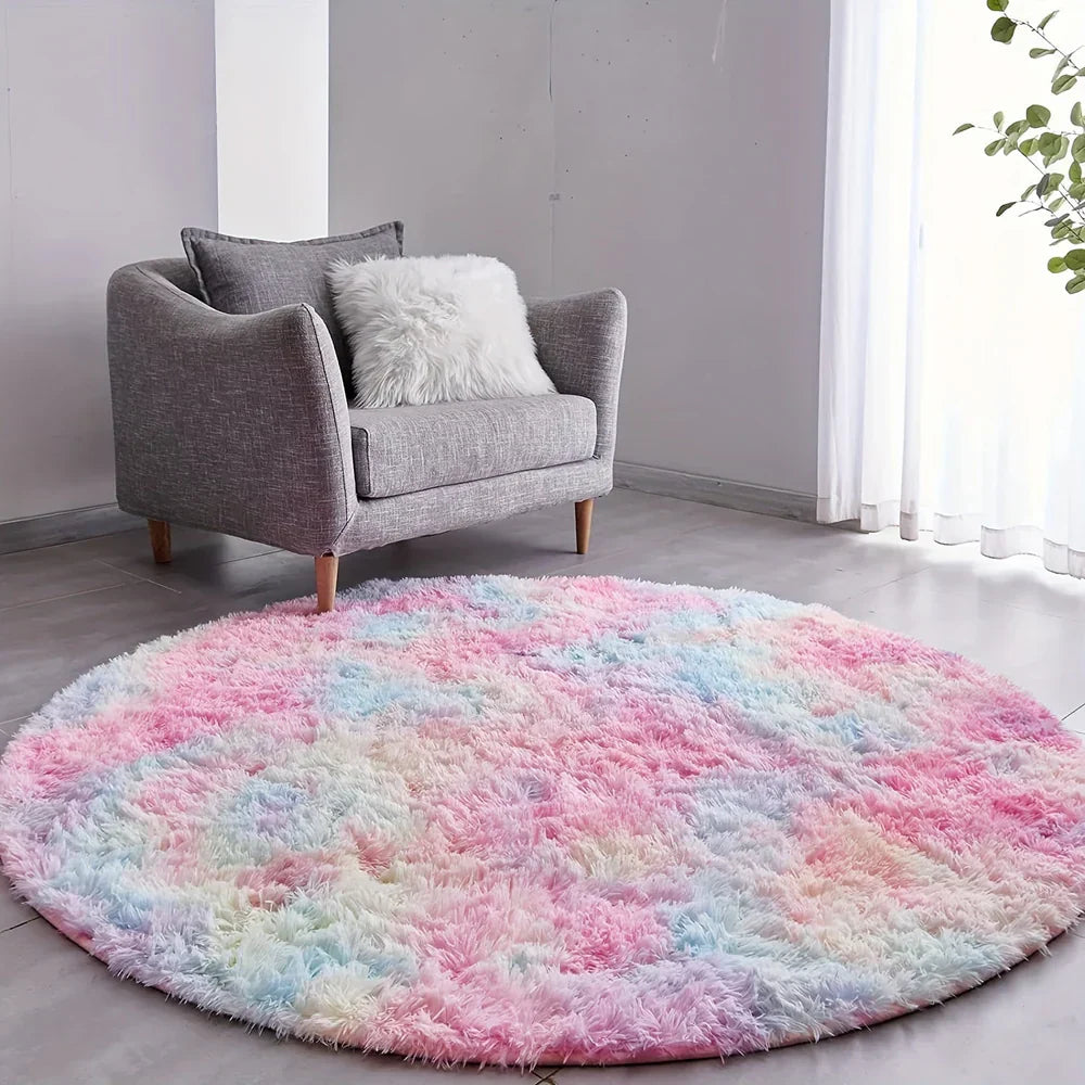 CloudNest - Tapis rond ultra-doux et moelleux pour un séjour douillet