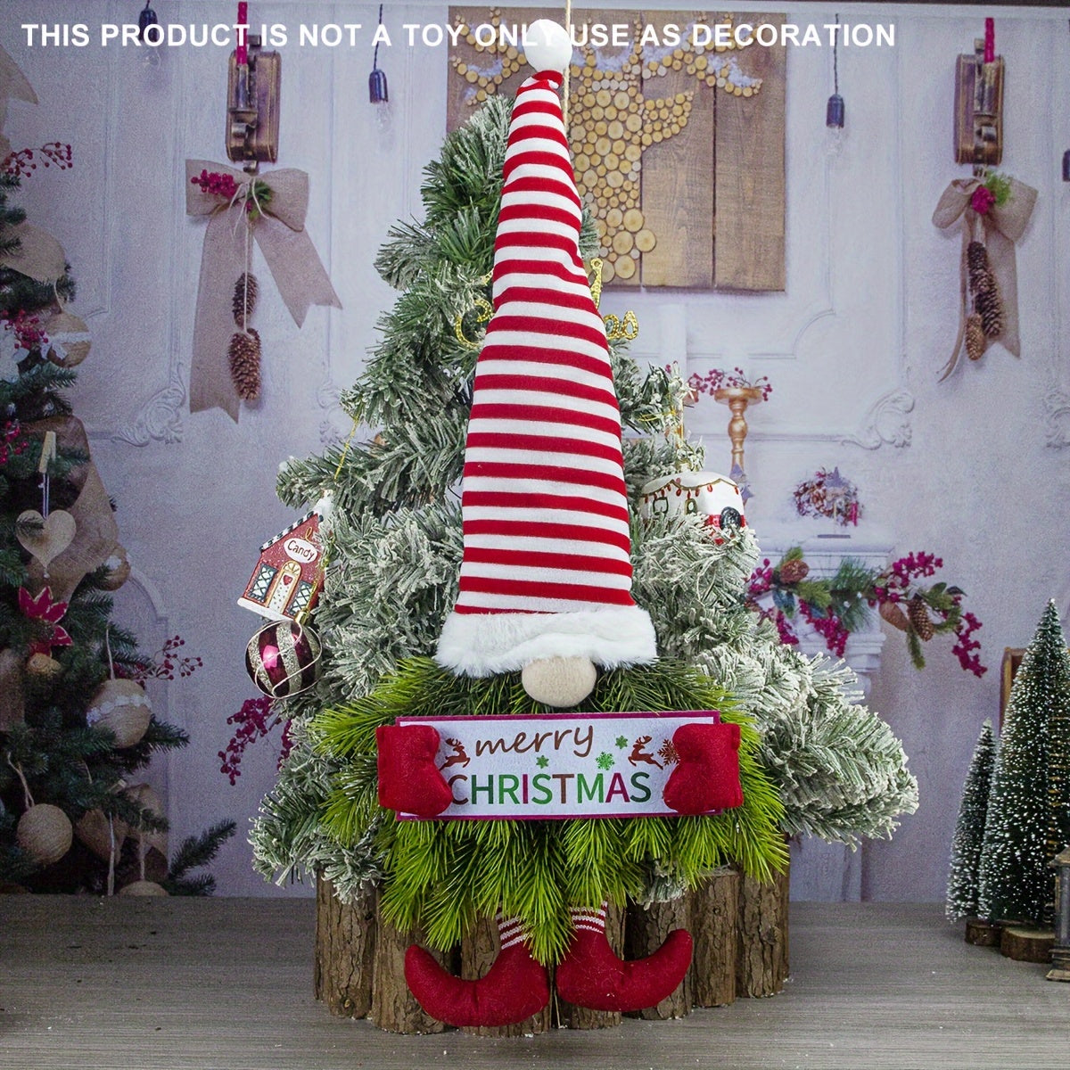 Couronne de porte de Noël Art Déco