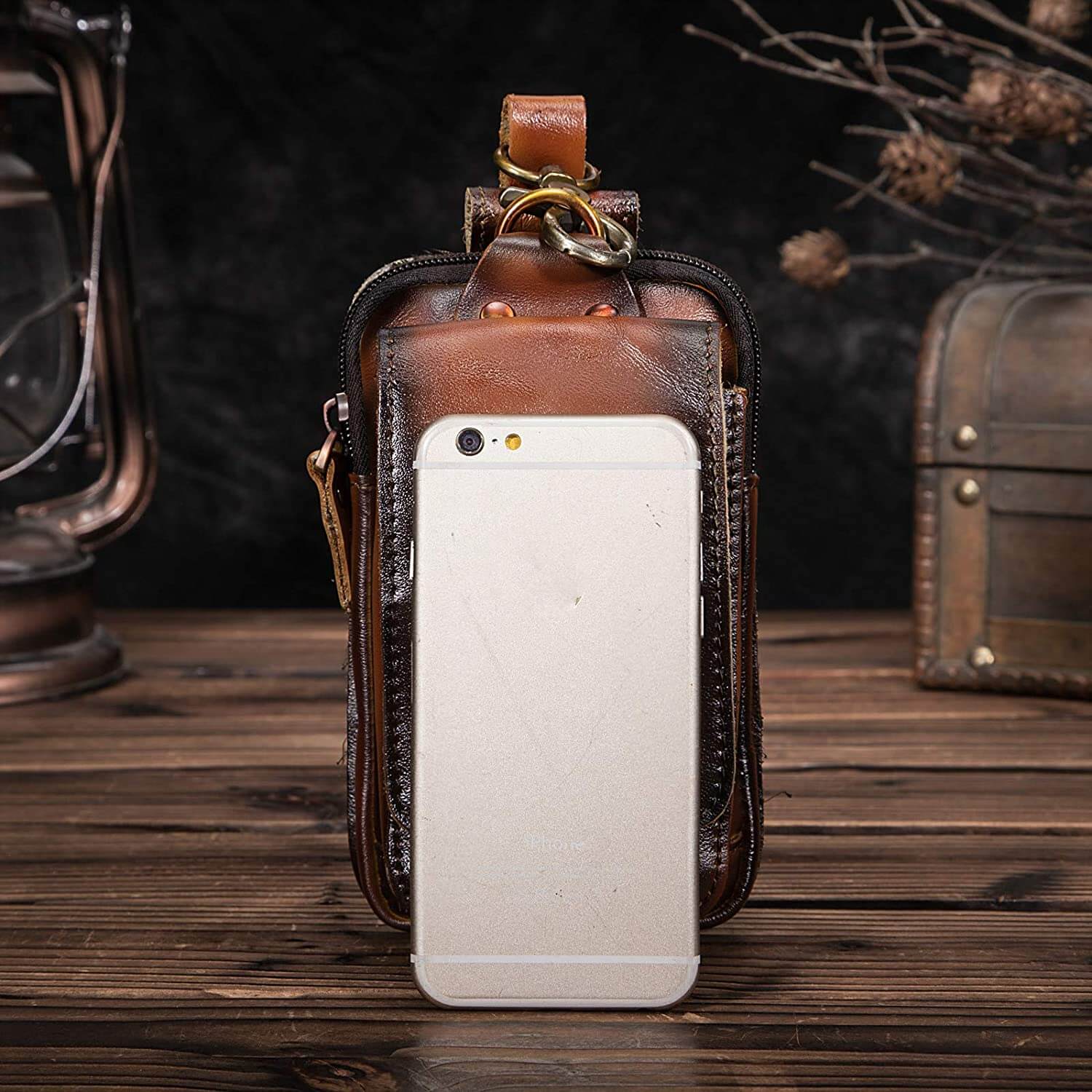 Robert - Sac banane vintage en cuir végétalien