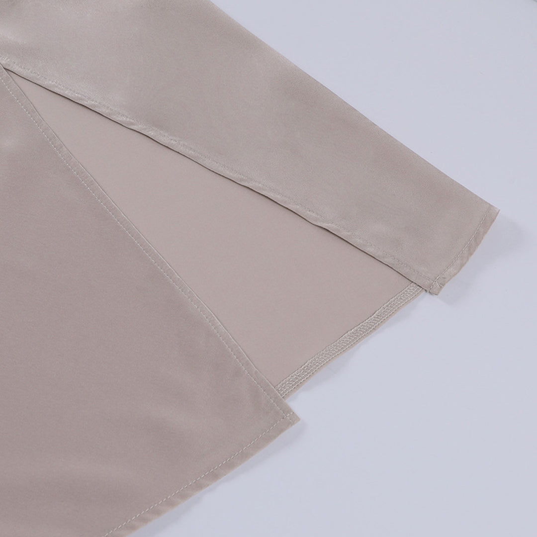 Robe en satin avec fente rouge sang - Robe de soirée luxueuse pour femmes