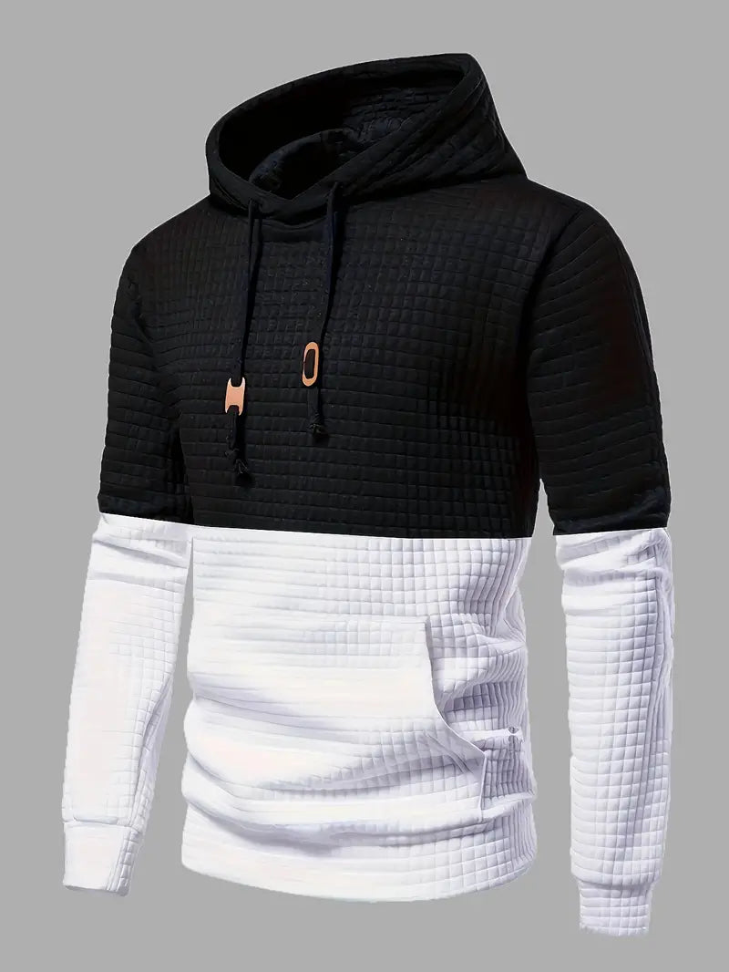 Veste à capuche Rogger noire et blanche