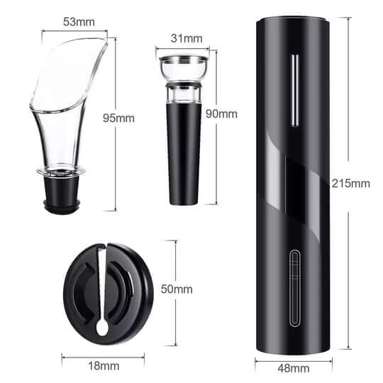 Set d'ouverture de vin électrique VinoLift – Ouverture de bouteille sans effort