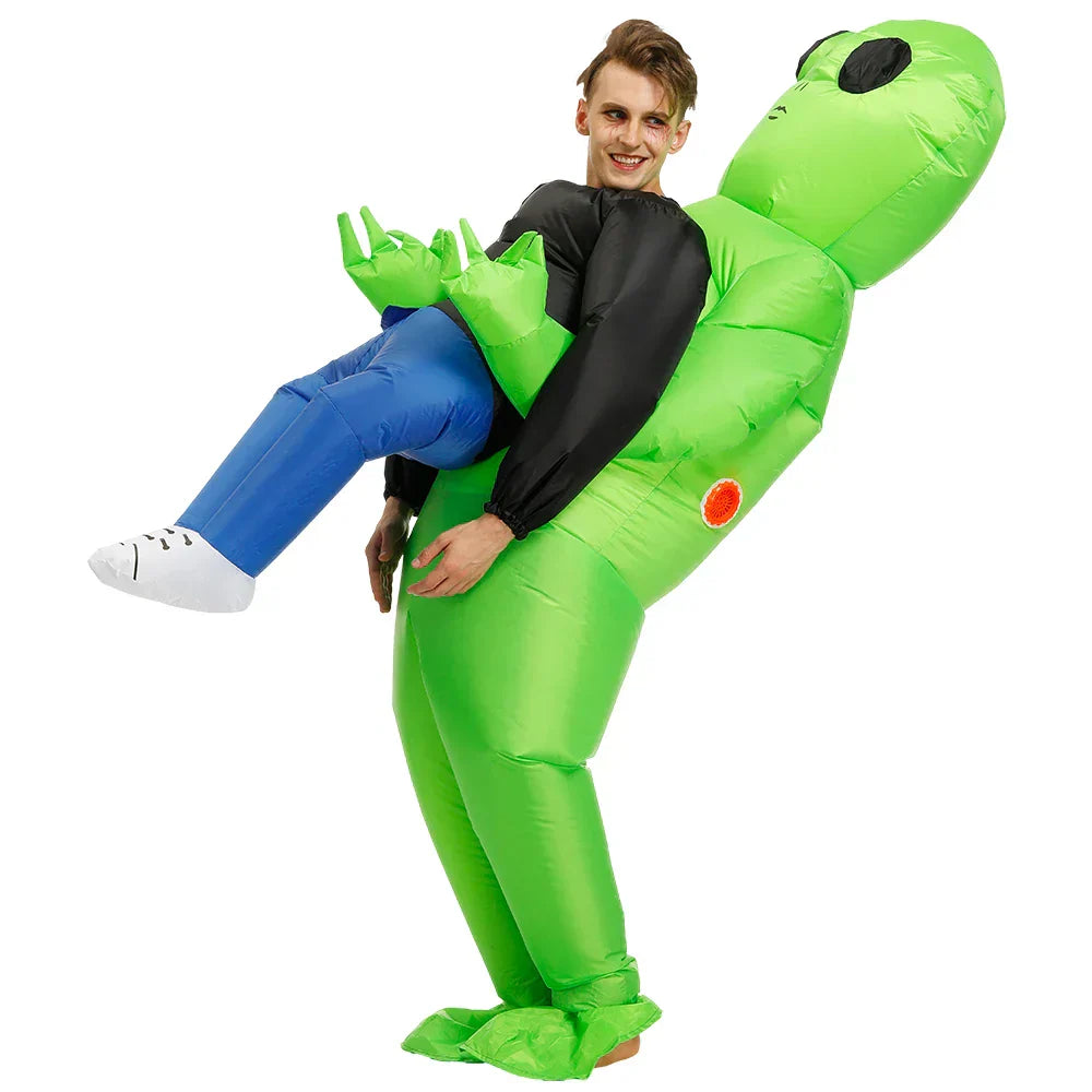 Costume d'extraterrestre gonflable – Costume amusant pour enfants et adultes, Rapide et facile à gonfler, Disponible en 2 tailles