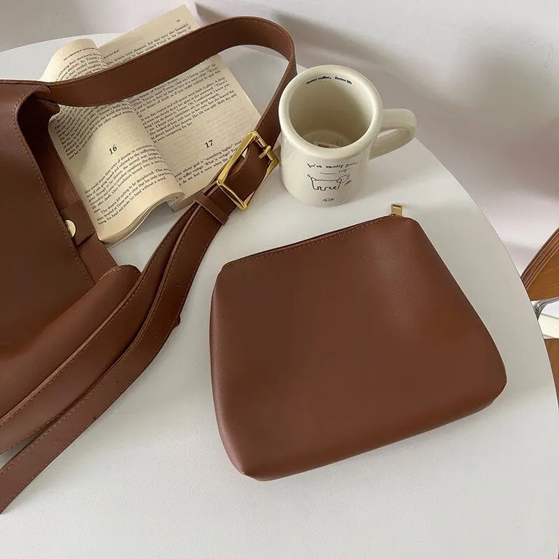 Alice - Sac à bandoulière élégant en cuir végétalien