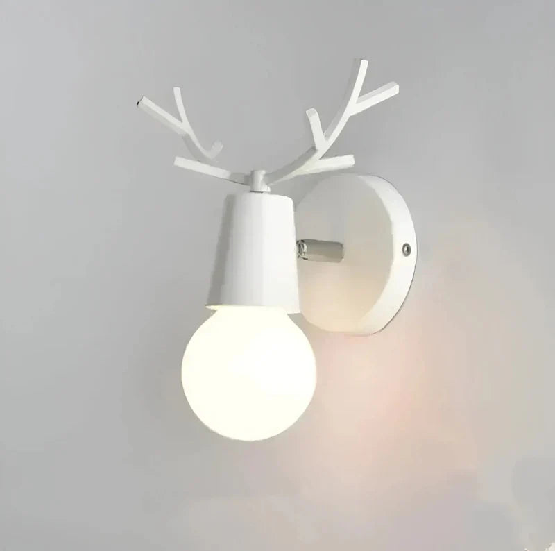 Lampe murale créative en forme de cerf