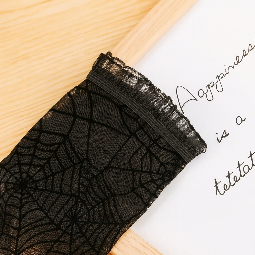 Aracnia | Gants de sécurité en dentelle avec motif araignée pour Halloween