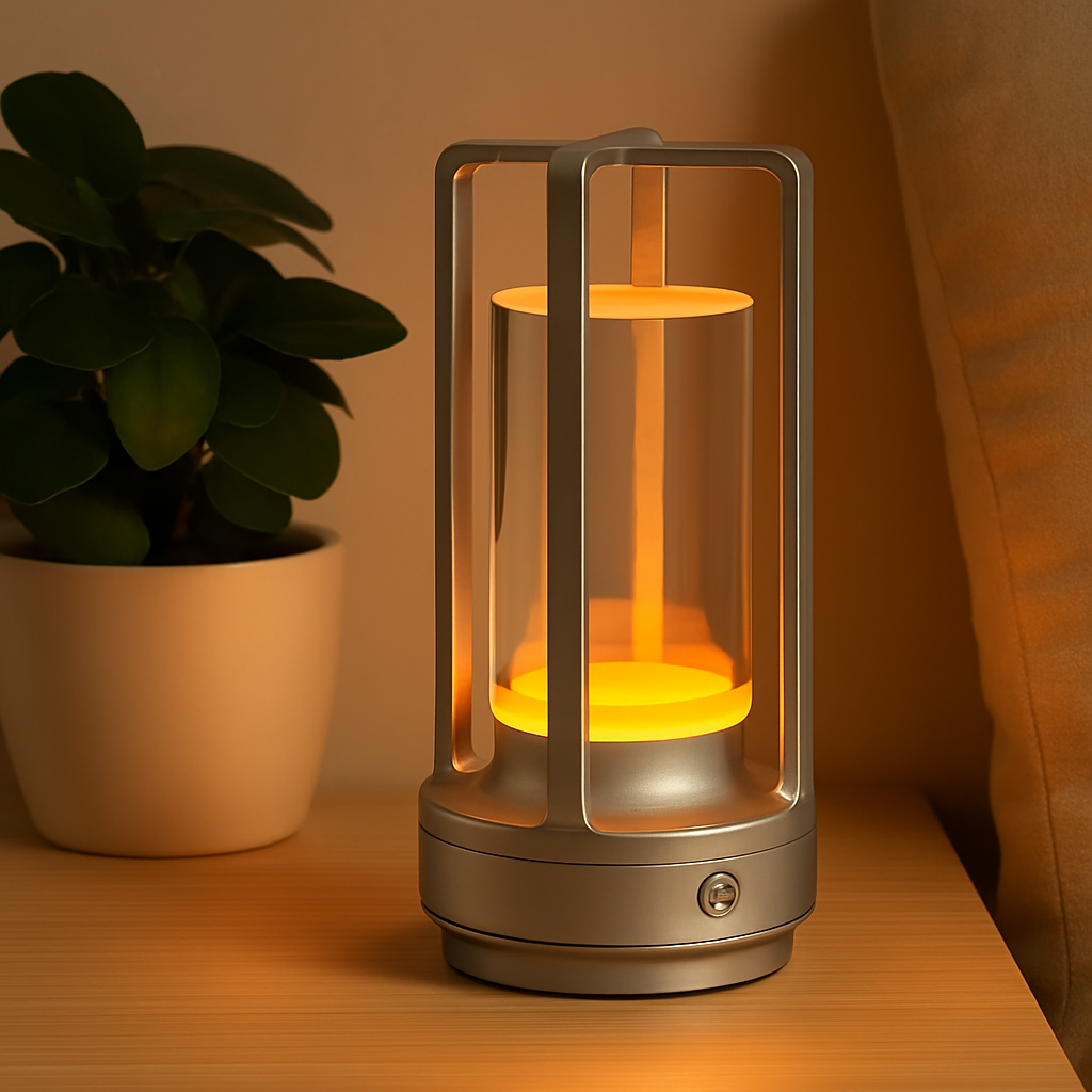 Lampe de table LED rechargeable Aurluma| Cristal