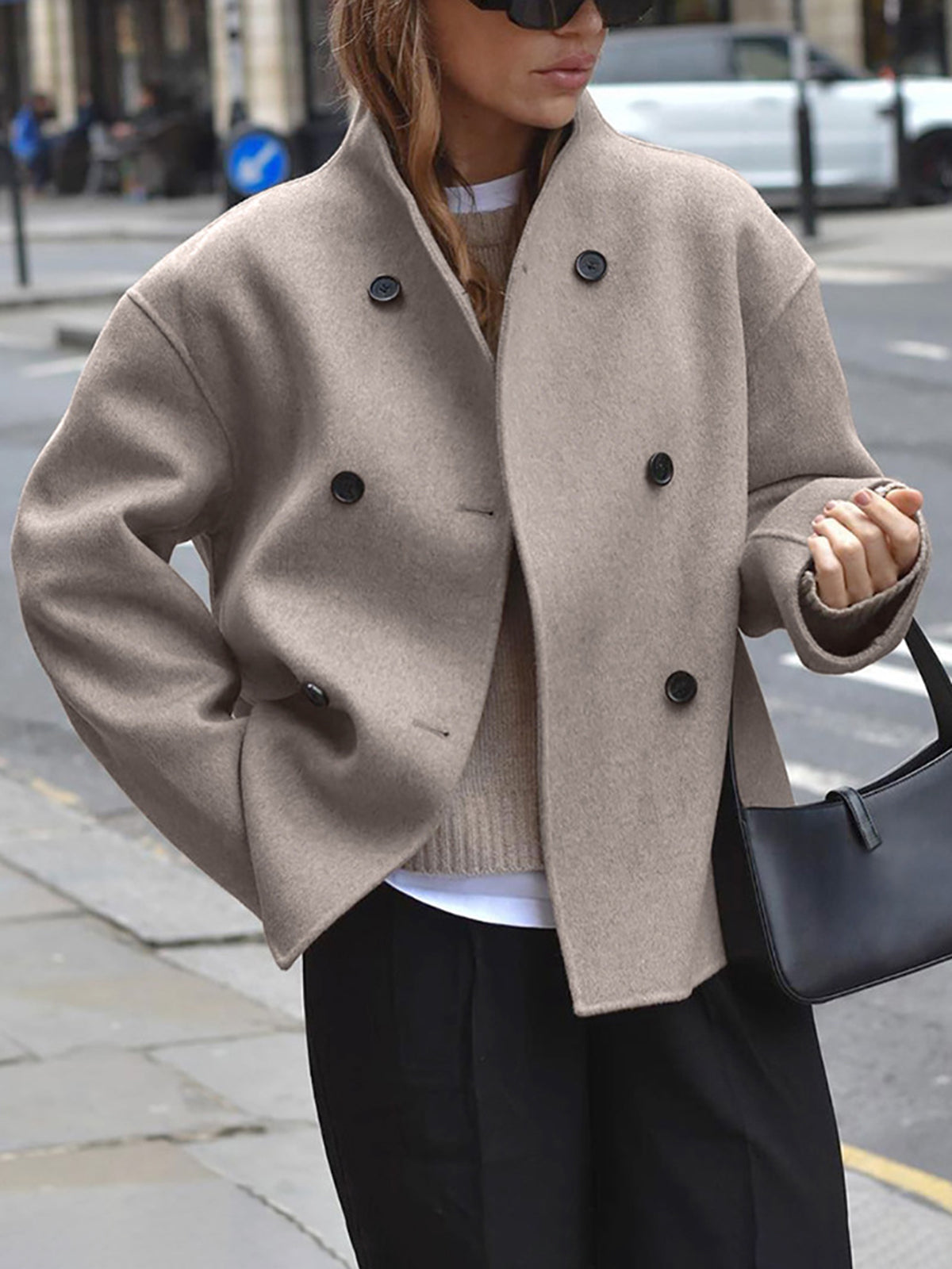 Veste oversize Alexandra avec boutons