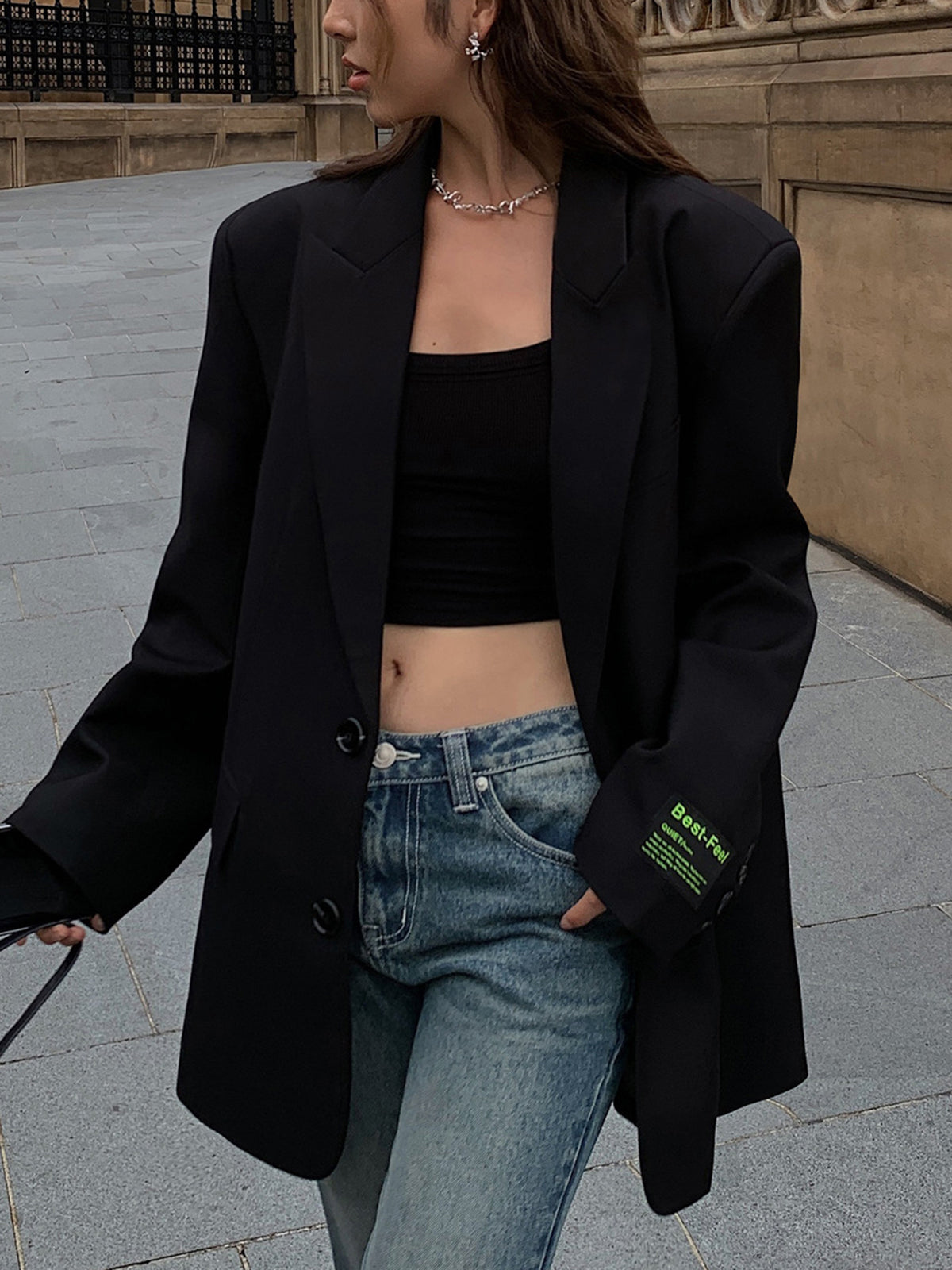 Olivia - Blazer classique grande taille élégant et confortable